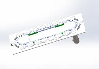 椭圆底板链条，环轨468，18/1T，中等负载
