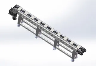 链式输送机生产线，长度：0.5-50米，双条链式输送机，承重：1-30公斤