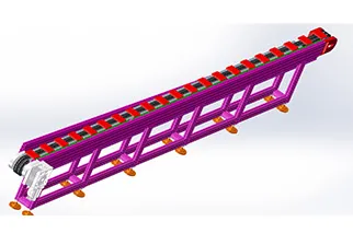 链式输送机，长度5500，两侧均为双链输送机